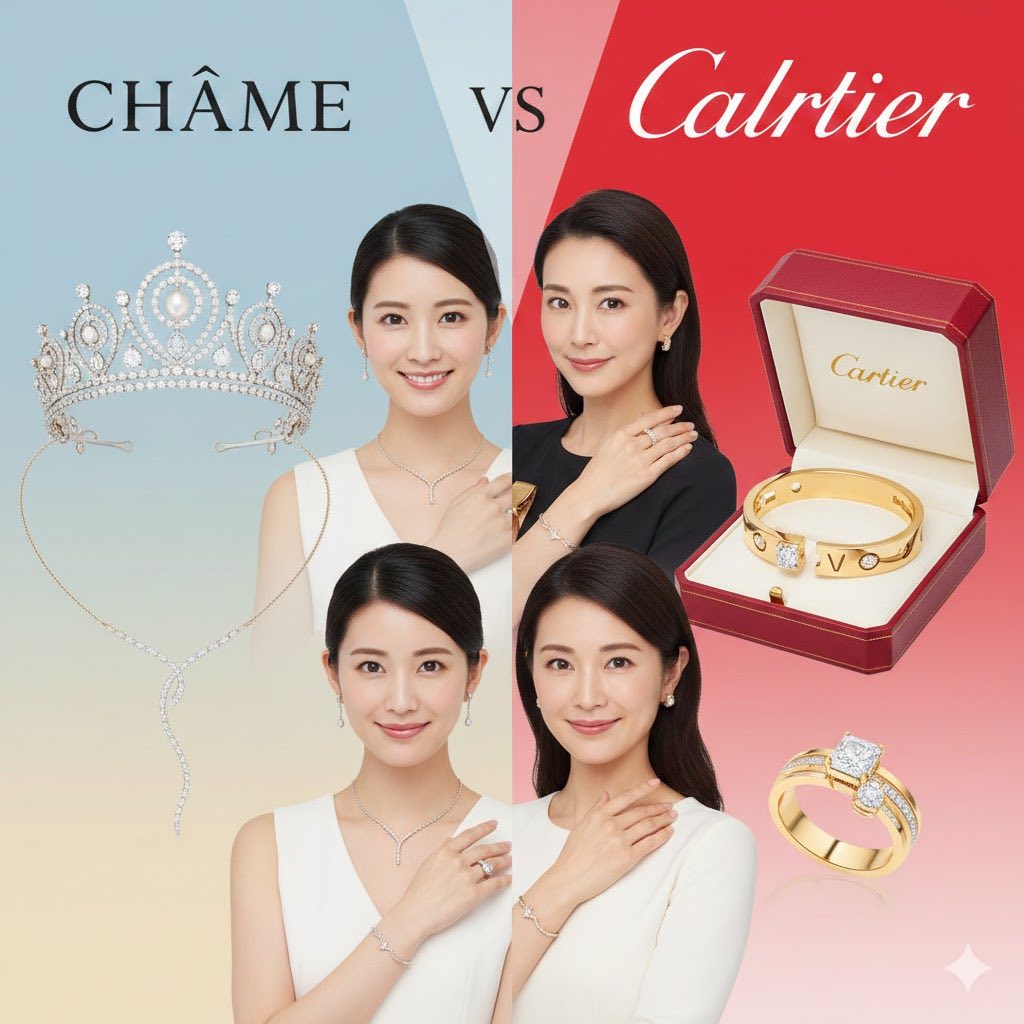 ショーメとカルティエの格を比較！イメージや年齢層の違いを徹底分析
